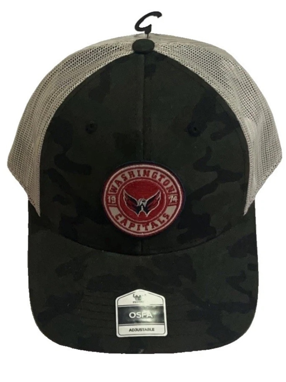 Washington Capitals Camouflage Military Fan Favorite Adult SnapBack Hat RARE